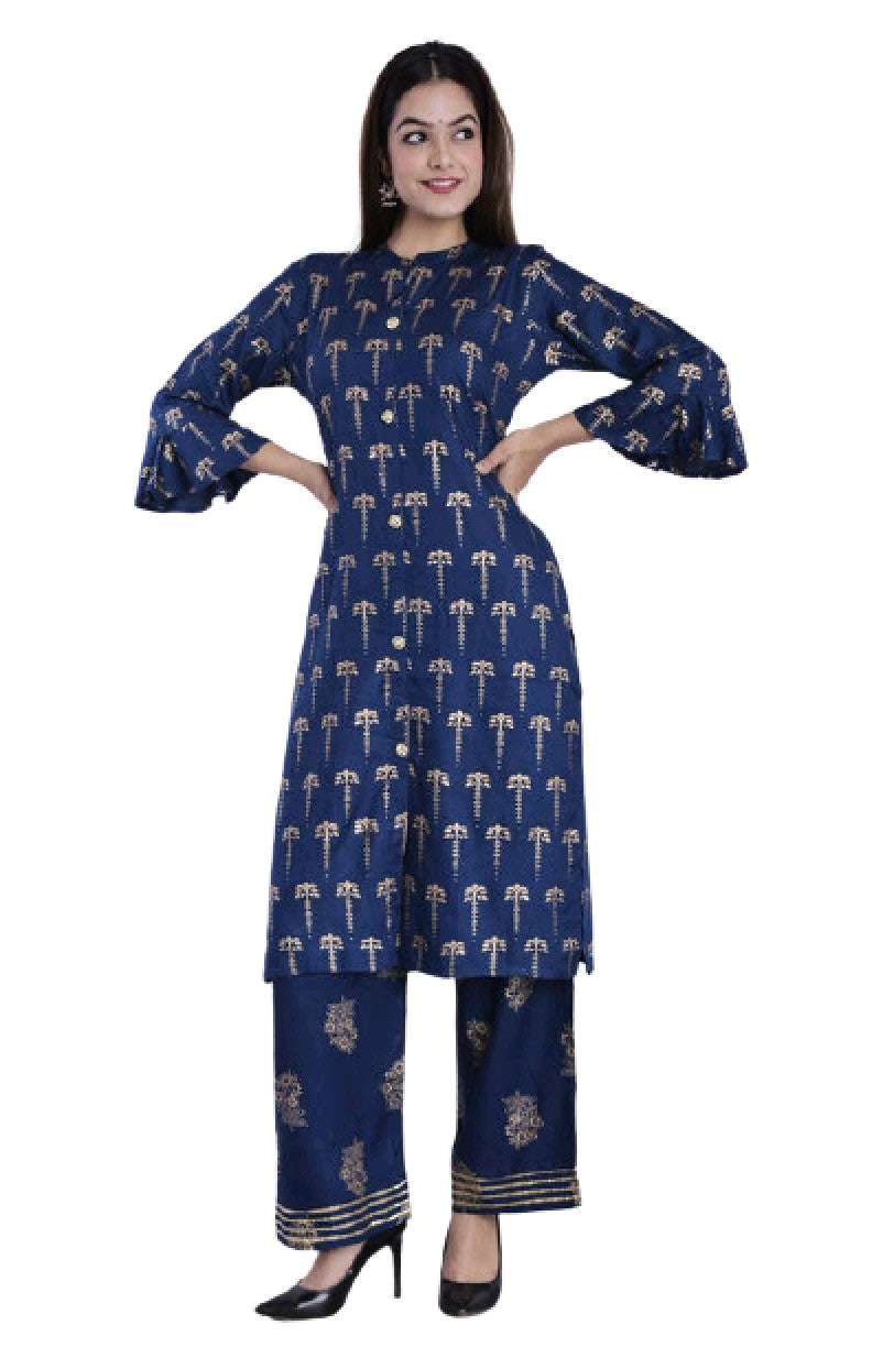 Winter collection of Cotton Kurti Pant set with quilted cotton jacket! –  Royskart
